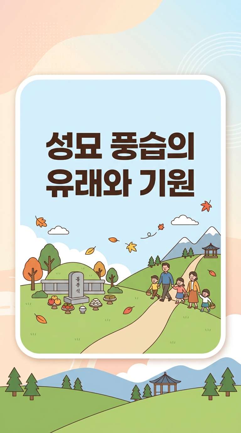 성묘 풍습 유래와 기원, 명절에 조상 묘를 찾아가는 3가지 이유