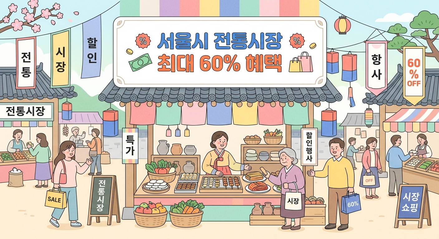 추석 성수품 할인 정보와 전통시장 장보기 팁
