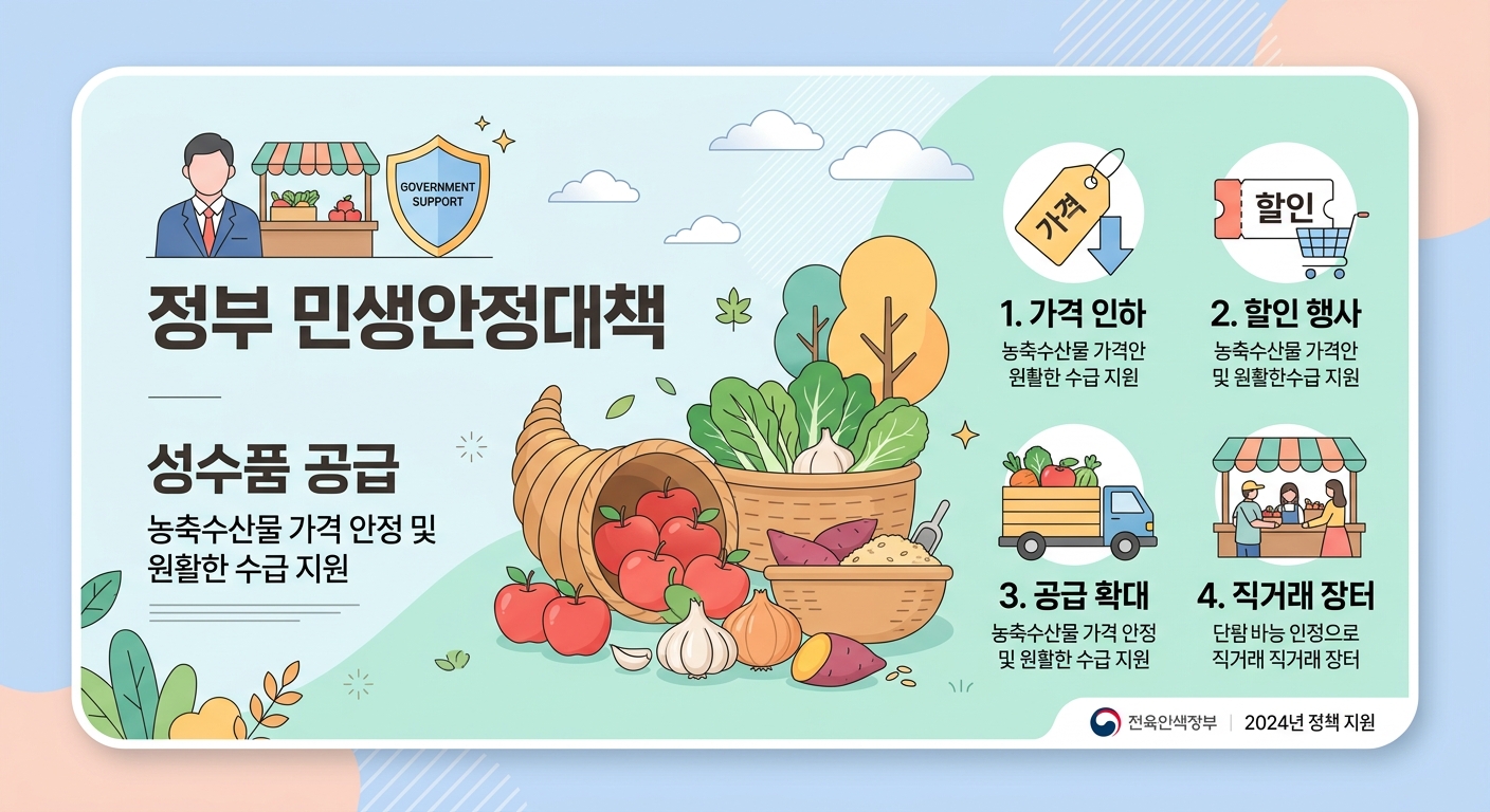추석 성수품 할인 정보와 전통시장 장보기 팁