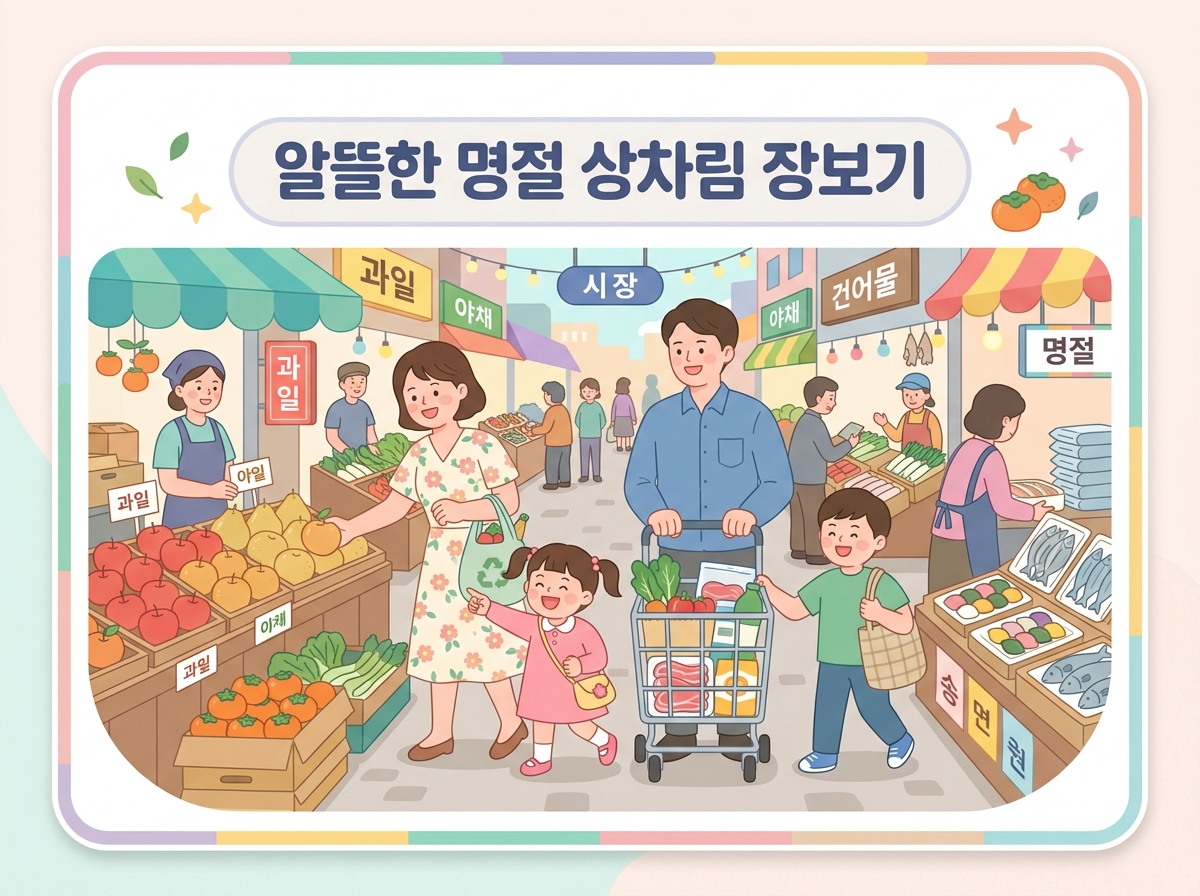 추석 성수품 할인 정보와 전통시장 장보기 팁