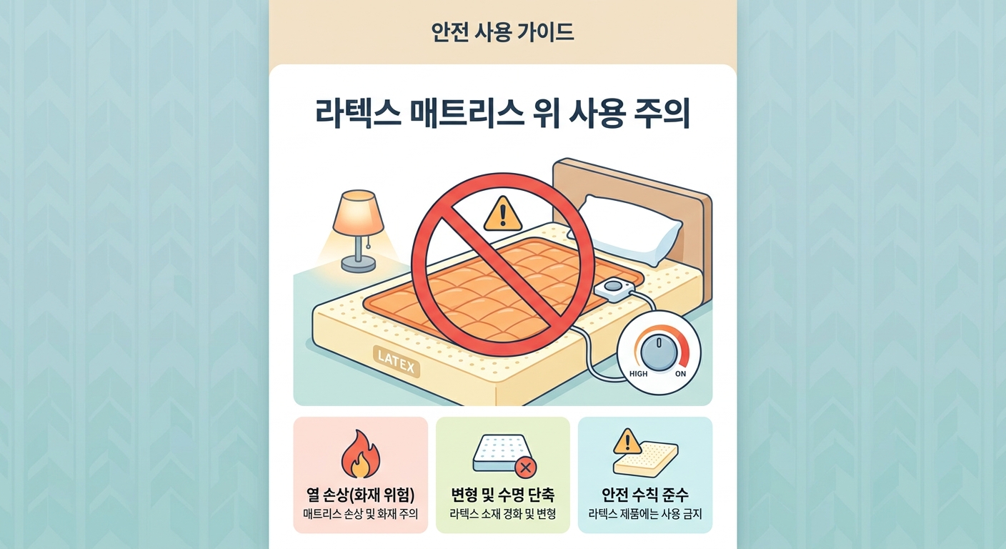 온수매트 전기장판 안전하게 쓰는 법