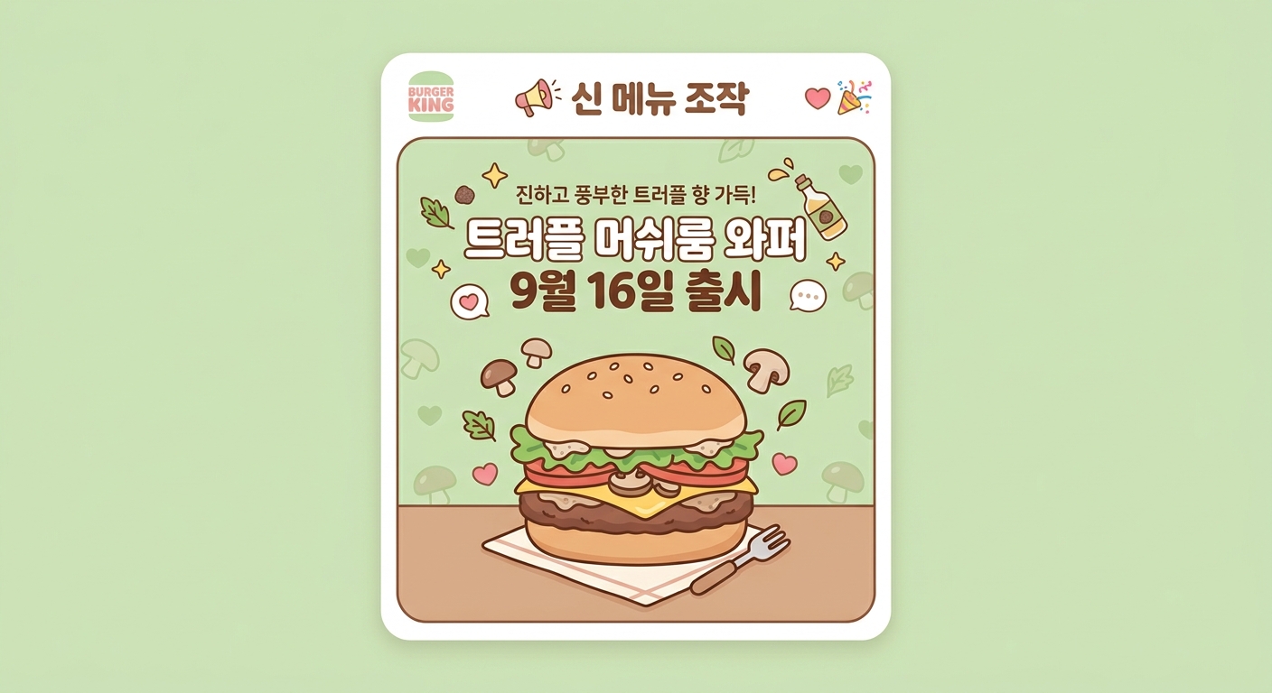버거킹 9월 프로모션 행사 총정리