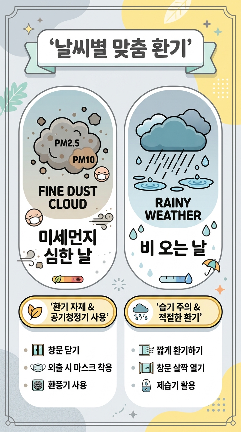 환절기 실내 환기 방법
