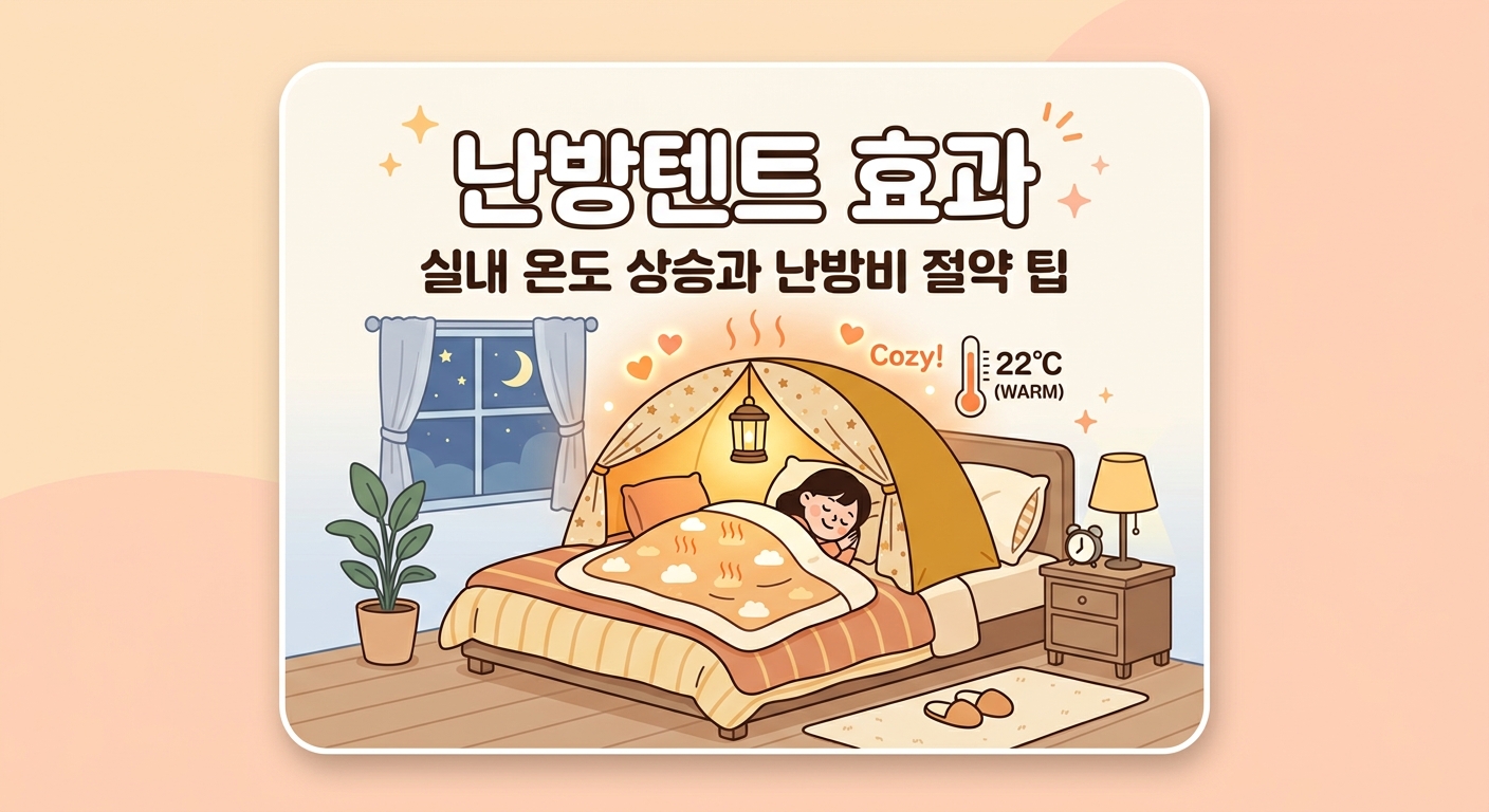 난방텐트 효과 실제로 몇 도나 올라갈까? 난방비 줄여주는 3가지 이유 (+단점 해결법)