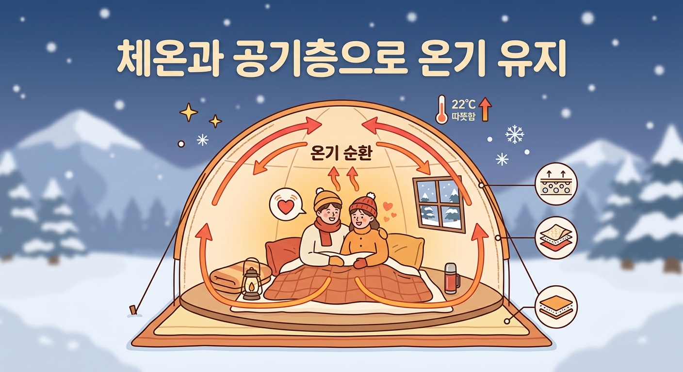 난방텐트 효과
