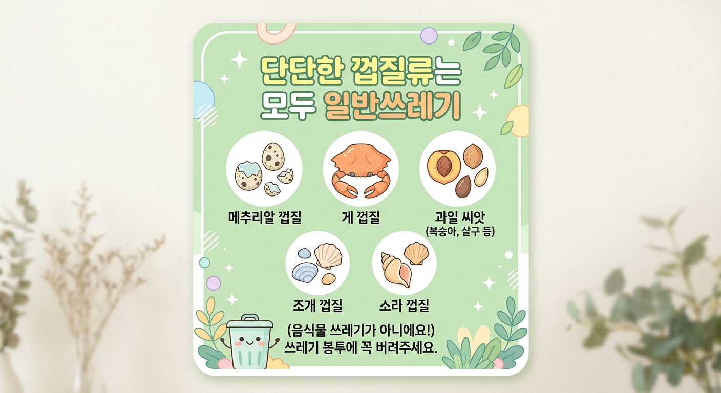 달걀 껍질 분리배출 음식물쓰레기