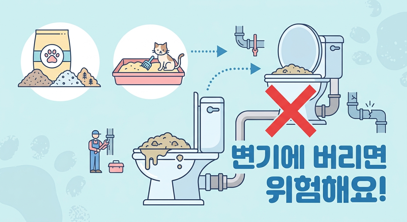 고양이 모래 버리는 법