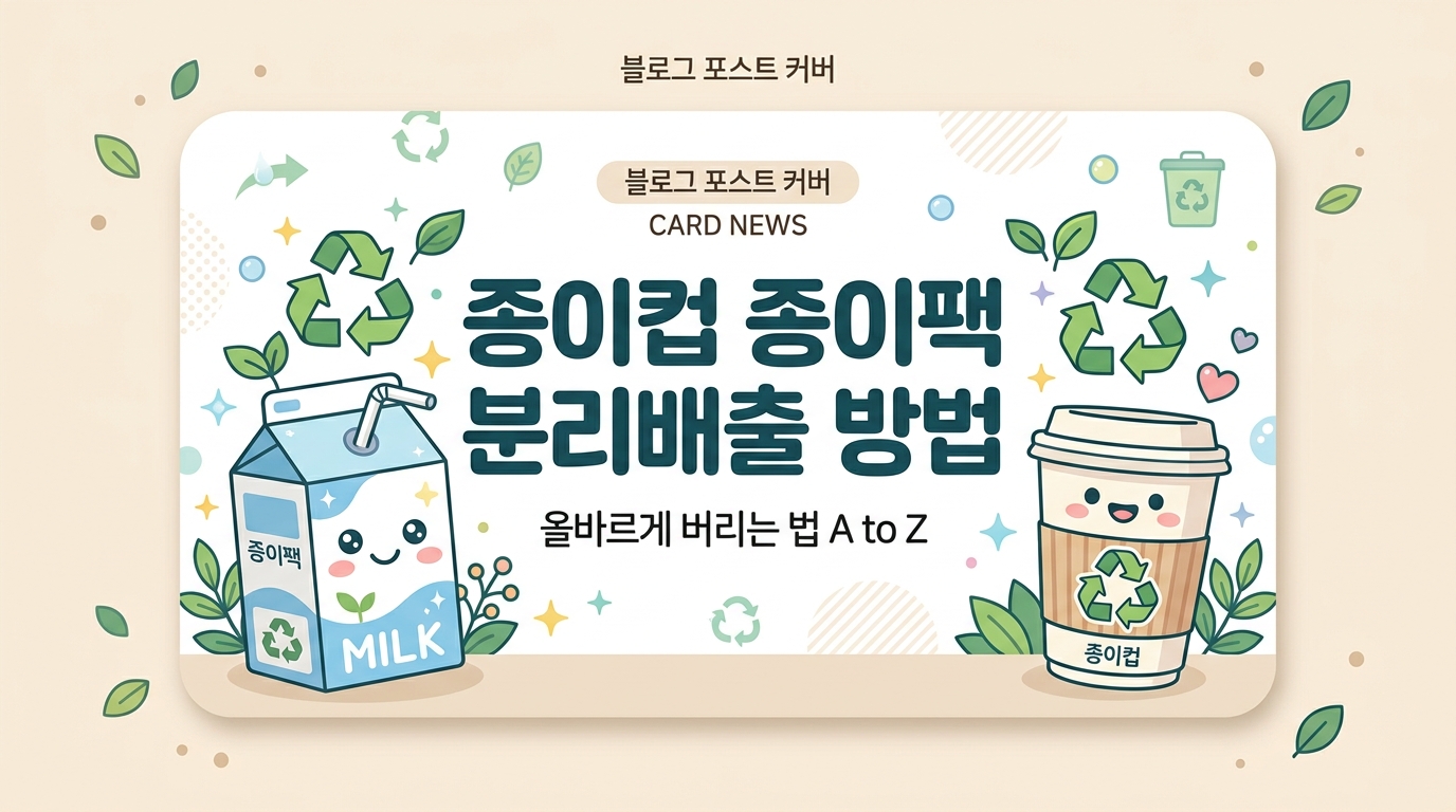 종이컵 종이팩 분리배출 방법, 종이와 같이 버리면 안 되는 이유와 제대로 버리는 기준 (+주민센터 교환 혜택)
